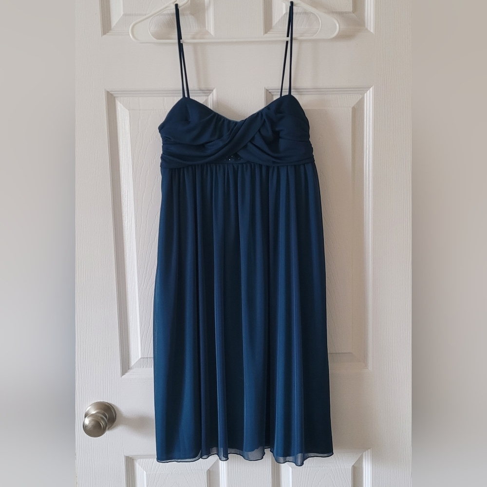 Jodi Kristopher Teal Blue Dress